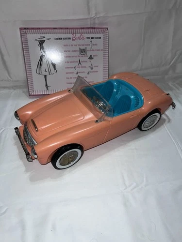 VINTAGE BARBIE AUSTIN HEALEY CAR PINK CONVERTIBLE 1962