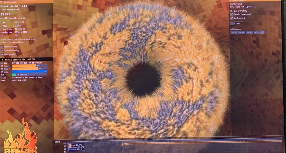 NVIDIA GeForce GTX 1060 3GB GDDR5 HP 909616-001 Gaming Video Graphics Card GPU - Image 3 of 4