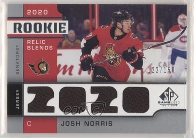 2020 SP Game Used Edition Rookie Relics Blends /150 Josh Norris #RB-JN RC 13og