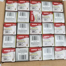 Satco Torpedo Decorative Incandescent Bulb Lot of 25, Frost 15W 120V  S3277