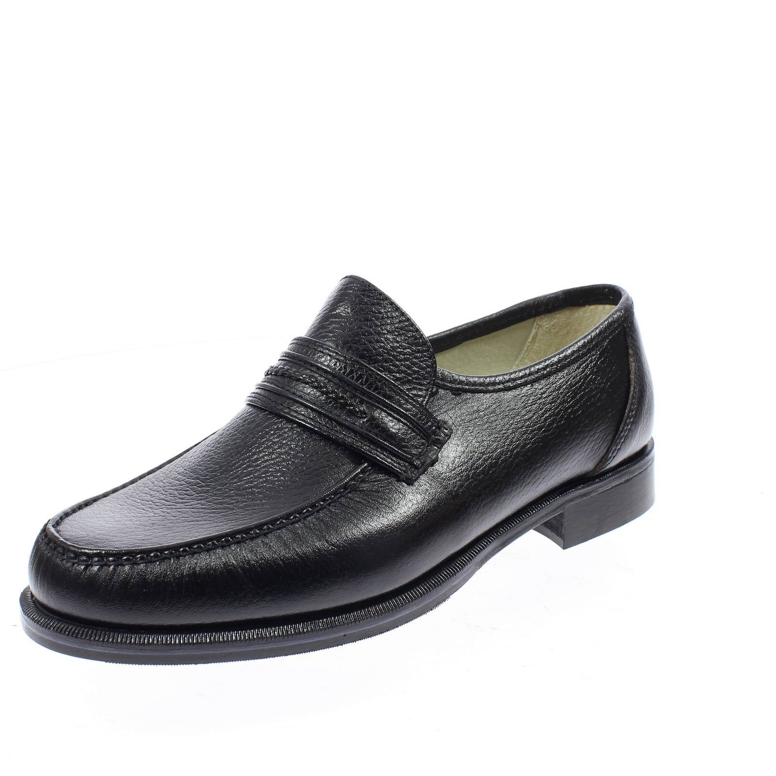 Kebu Halbschuhe aus schwarzem Hirschleder - Größe 42,5 [42,5 US] Herrenschuhe