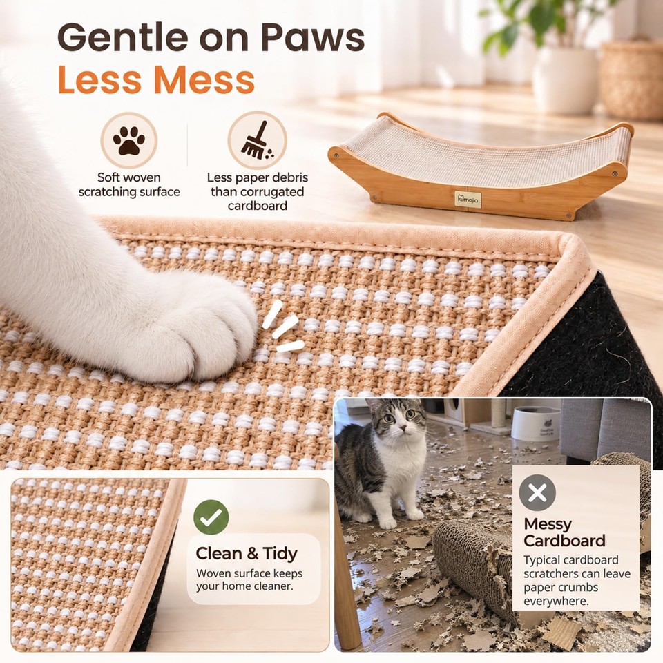 Heavy Duty Sisal Cat Scratching Post/Bed Large Cats Nail Scratcher ...