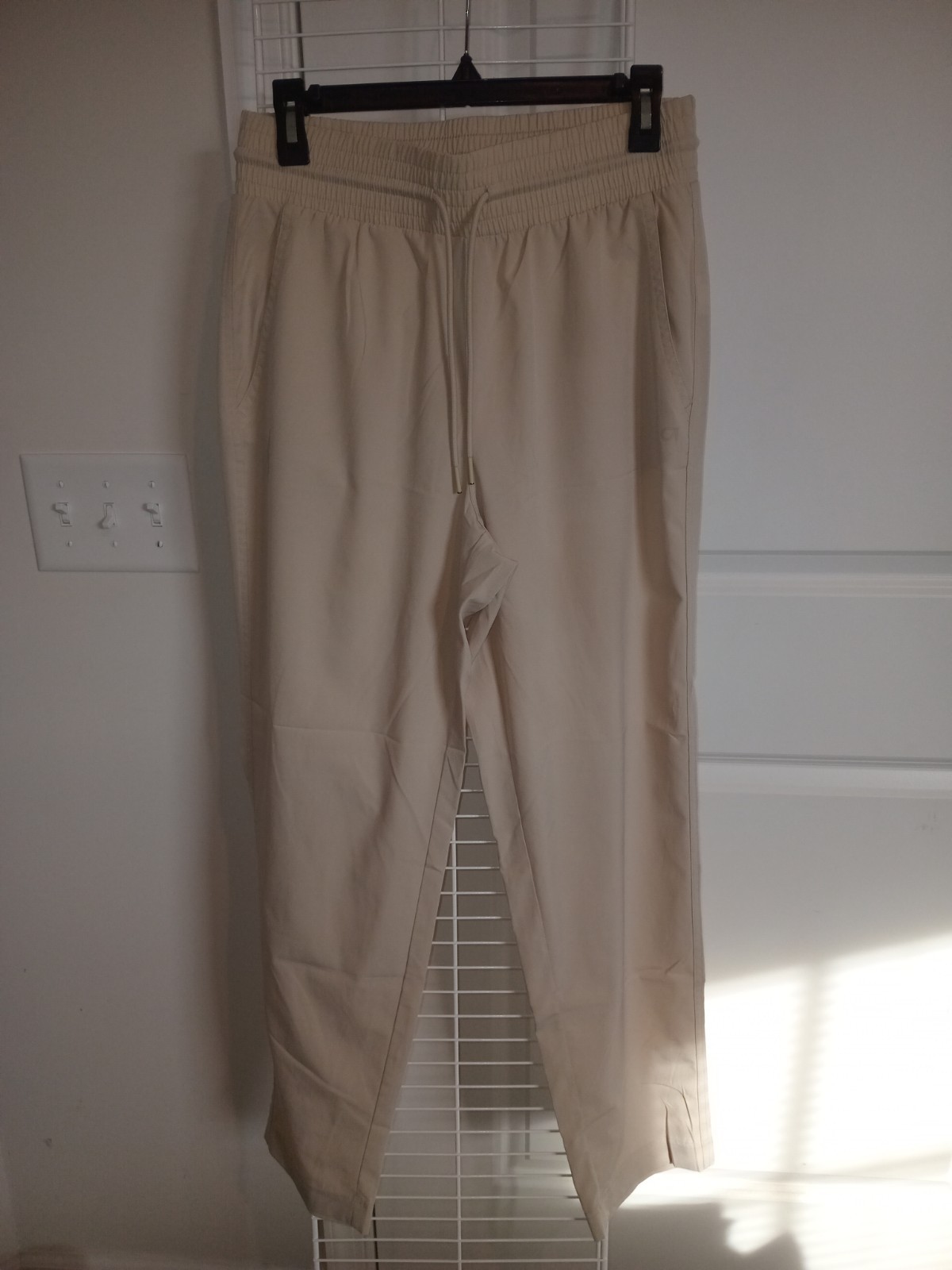 Gap Womens Solid Sweatpants  Cream Solid Size S - image 1