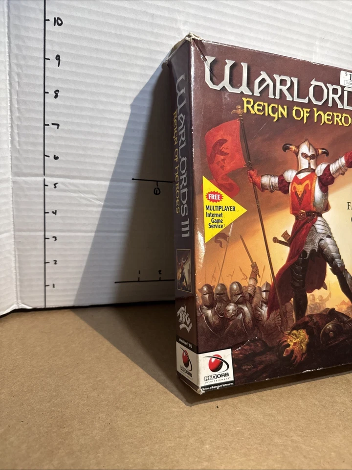 Warlords III 3 Reign of Heroes Windows PC 1997 Big Box Complete Vintage PC Game - Image 4 of 4