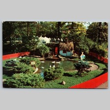 Postcard The Merry Miller Children's Zoo Belle Isle Detroit Michigan
