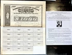 CIVIL WAR CONFEDERATE $1000 CSA BOND TREASURY TYLER DOCUMENT SIGNED Type 152 '63