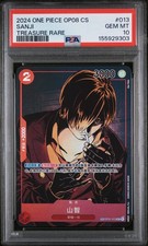 Sanji Chinese Treasure Rare PSA 10 - One Piece OP01-013 Two Legends OP08 2024