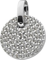 AnhäNger Silber 925 Rhodiniert 70 Zirkonia Brillantlook Circle Of Life