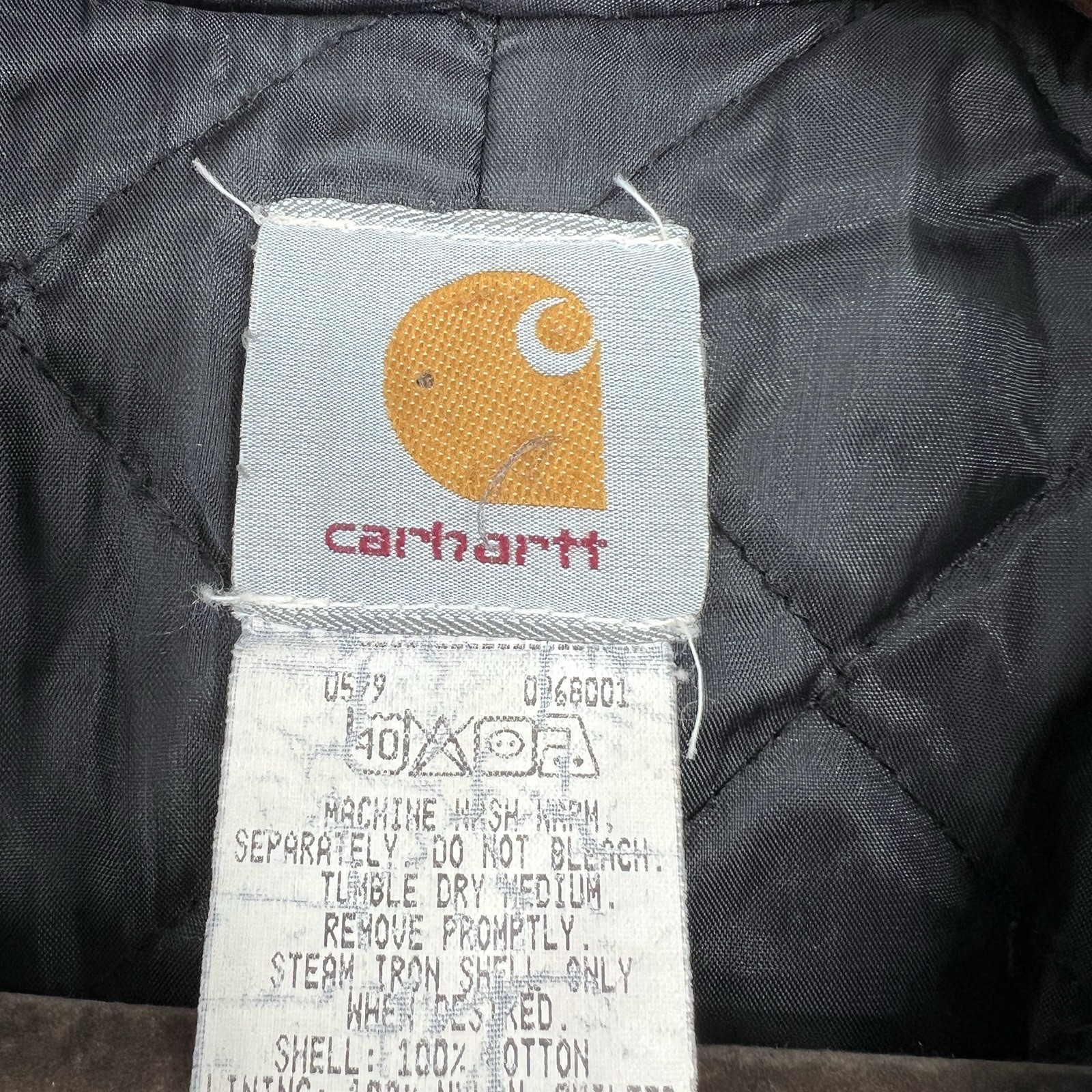 Vintage 90s Carhartt J78 CMT Aztec Active Hooded Jacket Rare Size Large image 10