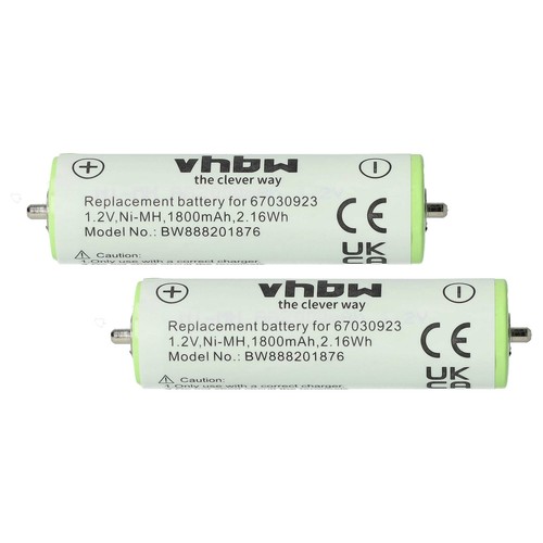 2x Batteries remplace Braun 67030923, 67030834, 67030165 pour rasoir électrique