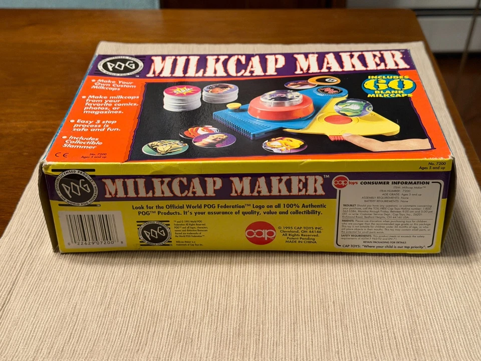 POG Milkcap Maker Machine With Original Box & Instructions - Image 2 of 4