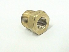 TEMPERATURE SENDER ADAPTOR 3/8 NPT MALE X 1/8 NPT FEMALE IN BRASS