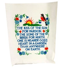 TRI CHEM Liquid Embroidery Picture 18x14. Painted. The Kiss of the Sun...Vintage