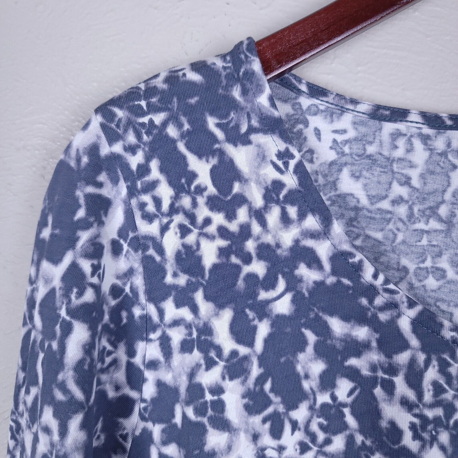 Pure Jill Dress Womens Size L Blue Gray Tie Dye A… - image 7