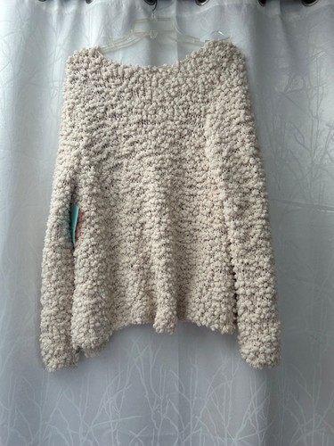 New w/tags Rip Curl Women’s Natural Crochet Cardigan Cozy Up Sweater Size Large - Picture 2 of 5