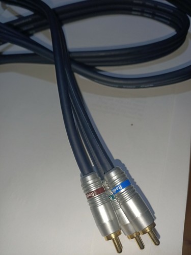 Component RCA Video Audio Radio Shack 1.8 metres Bonus 3 Way Adaptor - Picture 3 of 10