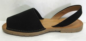 NEW WOMEN'S FAUX SUEDE PEEP TOE SLING BACK LOAFER FLAT SANDALS SODA ONE | eBay