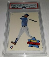 2019 Topps 582 Montgomery #18 Ryan O'Hearn Card PSA 10 Gem Mint Online Exclusive