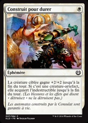 MTG Magic KLD - (x4) Built to Last/Construit pour durer, French/VF