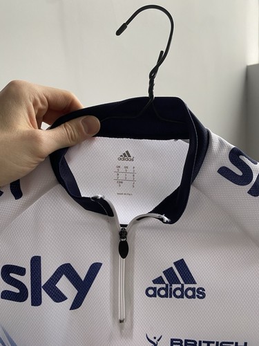 Adidas Team Sky British Cycling Jersey Size S Made in Italy - Picture 7 of 13