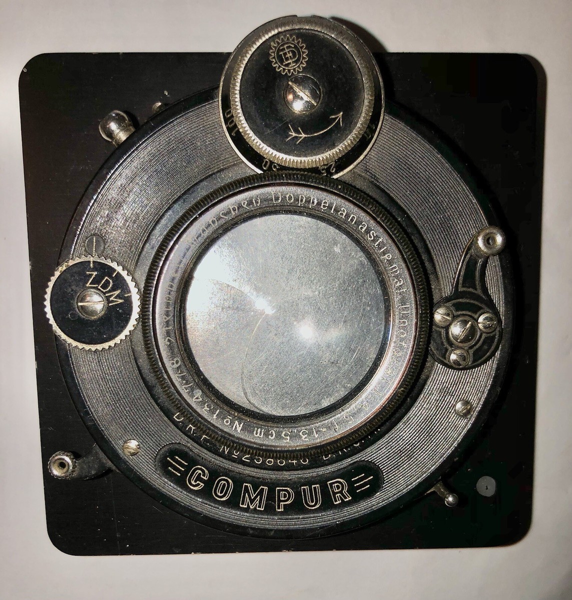 Steinheil Muchen Doppelanastigmat Unofocal 13.5cm F/5.4 Lens, Wollensak Shutter
