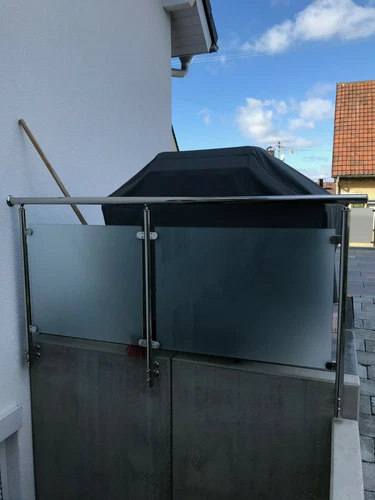 Balkongeländer Edelstahl V2A Geländer Selbstmontage Terrasse 8,38 mm VSG-Glas - Bild 4 von 7