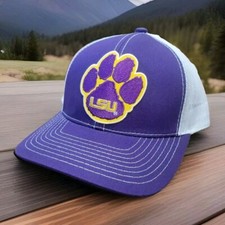 Gorra LSU Tigers Malla Suave Snapback Camionero Parche Gorra, 47 Marca, Geaux Tigers