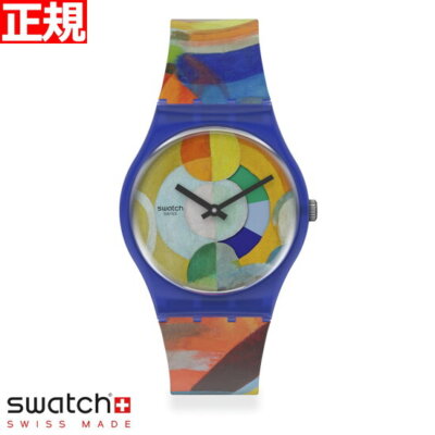 時計 swatch GZ712 Swatch CAROUSEL by Robert Delaunay Gz712 Unisex Adults Watch