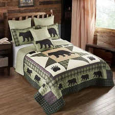 Virah Bella - Bear Star - Lightweight Reversible Quilt Set