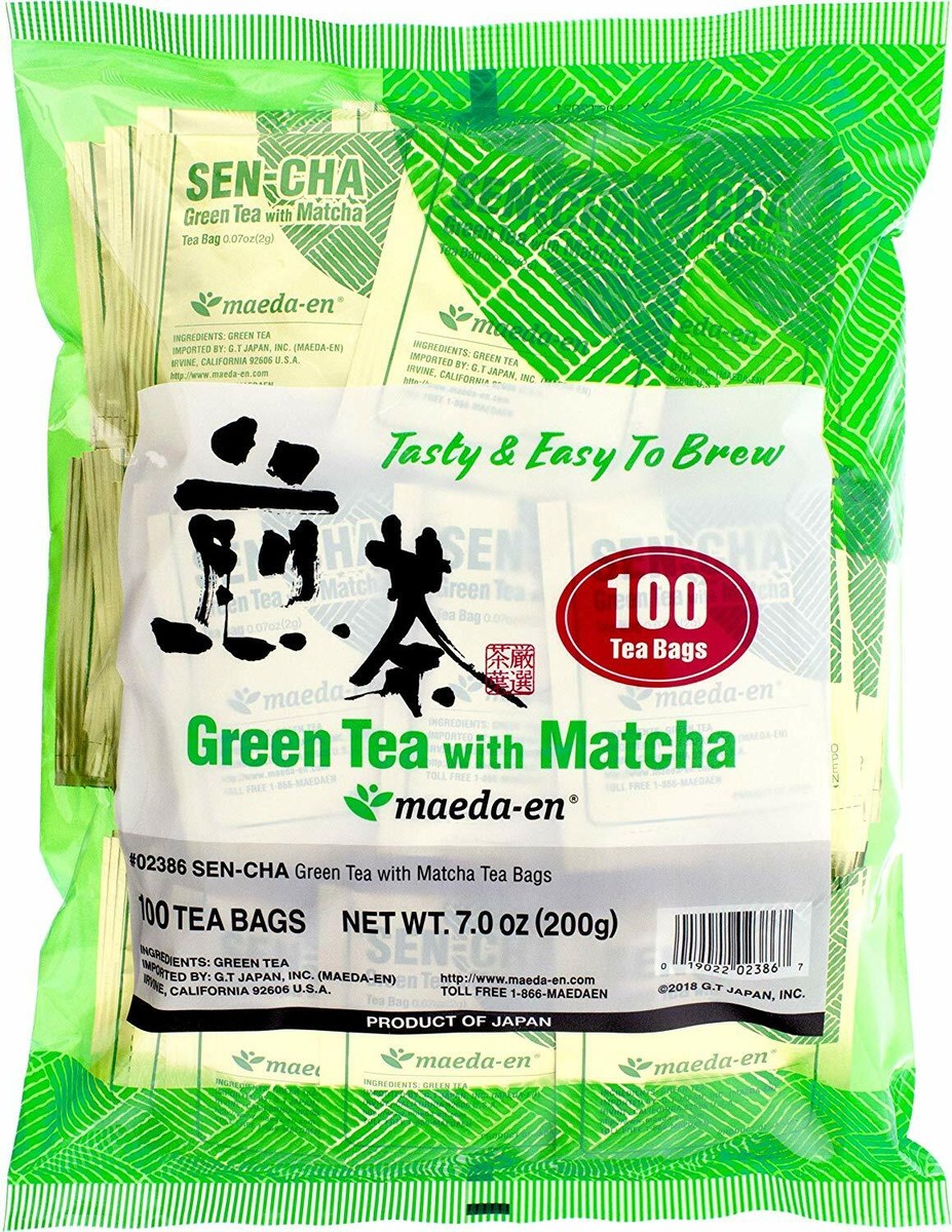 Maeda-en Sencha Green Tea with Matcha 7 oz. (2g x 100 Tea Bags