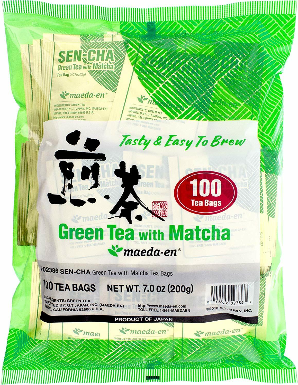 With Matcha 7 Oz. (2g X 100 Tea Bags) Product Of Japan