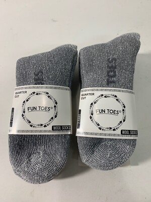 Men's 80% Merino Wool Ankle Socks 6 Pairs All Seasons Winter Cushioned Hiking 