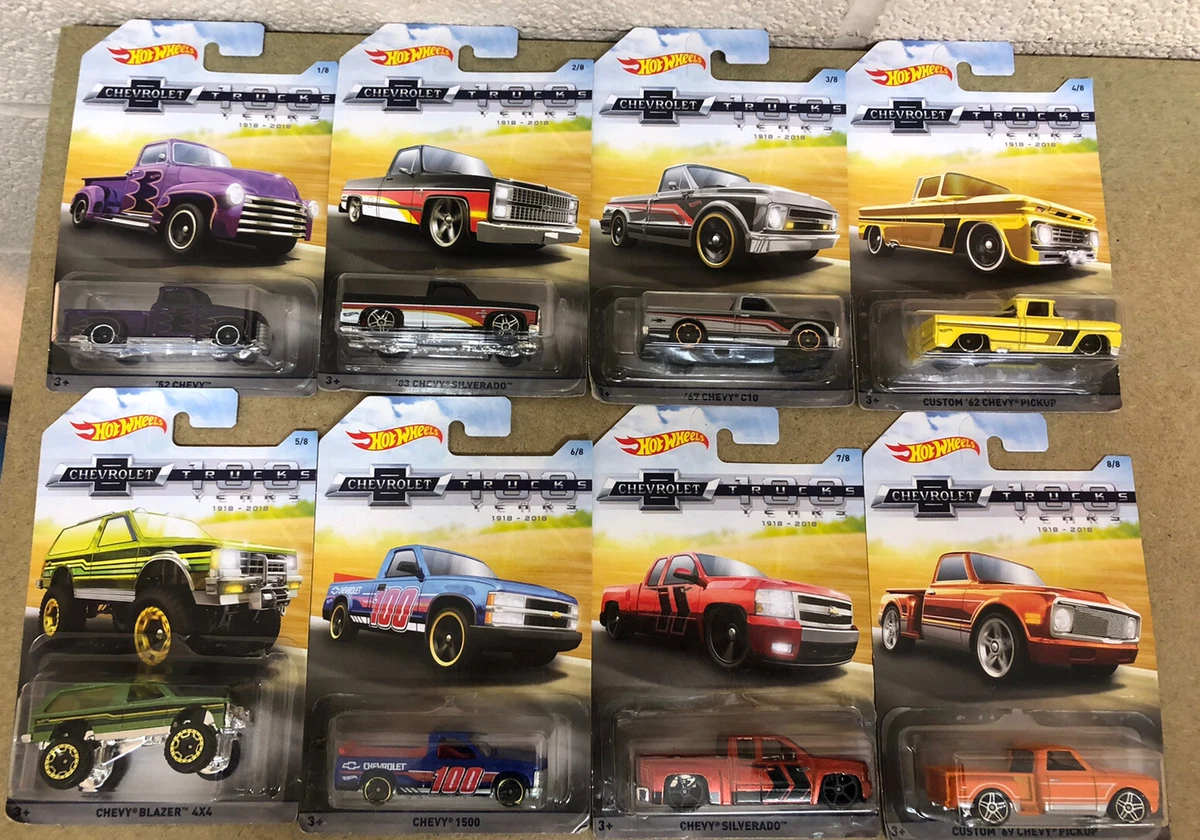 Hot Wheels 2018 Chevrolet 100 years Trucks Full Set Of 8 eBay