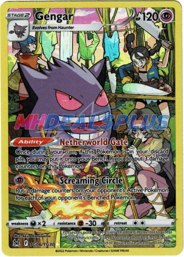 Bức tranh Pokemon Lost Origin Gengar Full Art sẽ đưa bạn đến thế giới trong trò chơi Pokemon và trải nghiệm những kỹ năng tuyệt vời của con Pokemon độc đáo này. Với thiết kế đẹp mắt và tinh xảo, bức tranh này chắc chắn sẽ khiến bạn phát cuồng!