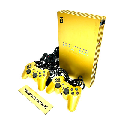 PS2 Hyakushiki Gold Mobile Suit Z Gundam SCPH-55000 Console Controller Used