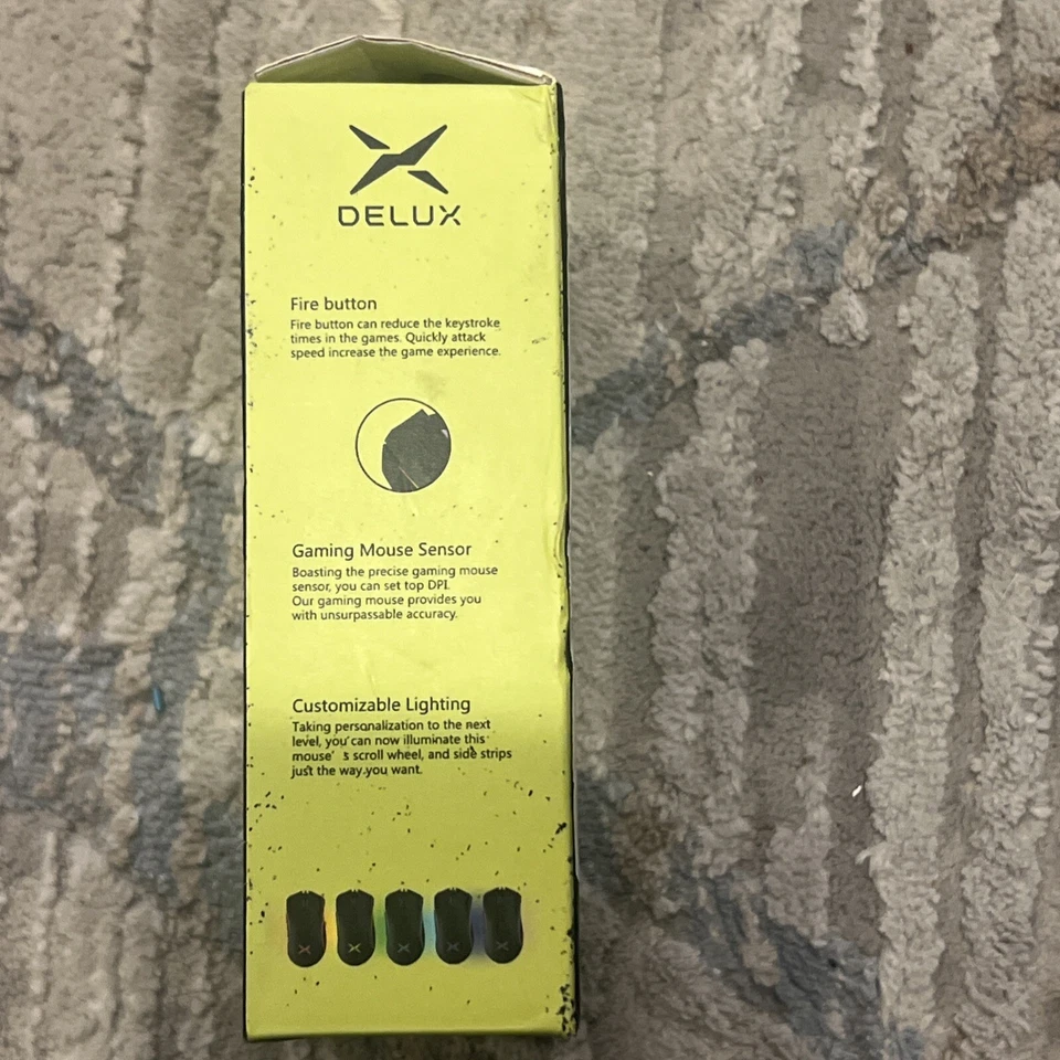 DELUX M625 RGB Gaming Mouse Wired, 7 Programmable Buttons, 5 Gear DPI Shift - Image 2 of 4