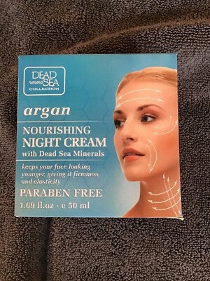 New DEAD SEA COLLECTION ARGAN Nourishing  NIGHT   Cream W/ Dead Sea Minerals