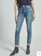 CURRENT/ELLIOTT The Highwaist Stiletto Denim Jeans Roadster Blue Womens 28