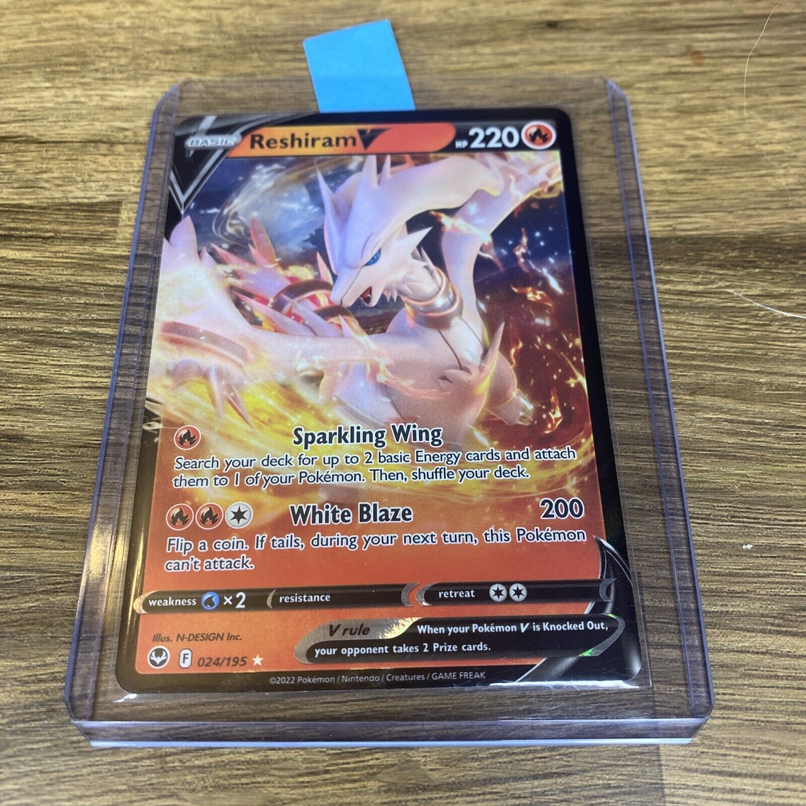 Pokemon Trading Card Game 024/195 Reshiram V : Rare Holo V Card : SWSH-12  Silver Tempest - Trading Card Games from Hills Cards UK