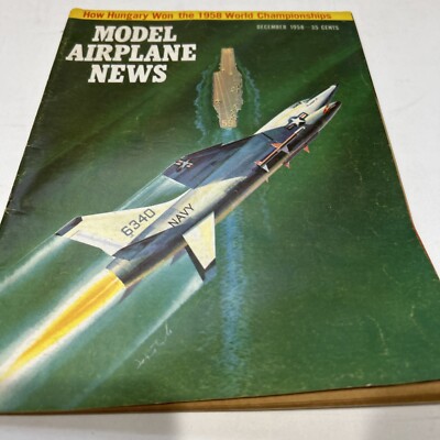 Vintage Model Airplane News Hobbyist Magazine December 1958