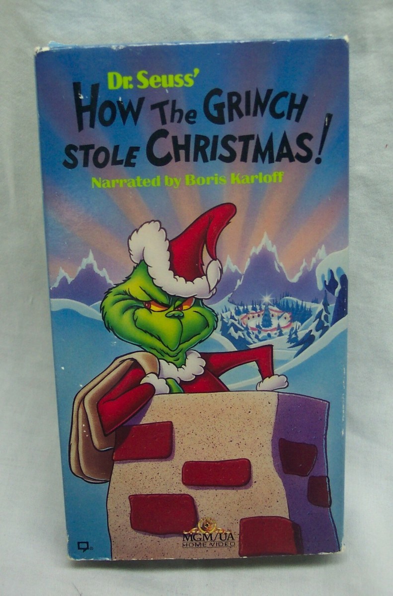 Vintage Dr. Seuss' HOW THE GRINCH STOLE CHRISTMAS VHS VIDEO 1966