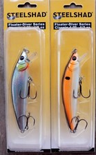 Lot Of (2) Steelshad Floater-Diver(4"- 1/2oz) Different colors, Nice Lures!