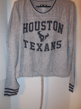 New Ladies Houston Texans Lounge NFL Sweater Soft Feel Loose Logo Size M