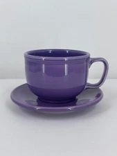 Vintage 1995 Lilac Homer Laughlin Fiestaware Jumbo Cup & Saucer