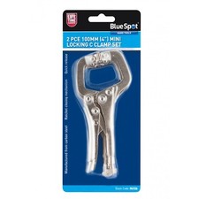Blue Spot 6526 Mini Verriegelung C Klemme, Silber, 2 St&uuml;ck - Blau 4 Zoll Maulwurf