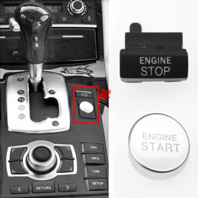 Engine Ignition Start-Stop Switch Button Cap Repair Kit for Audi A8 D3 2004-2010
