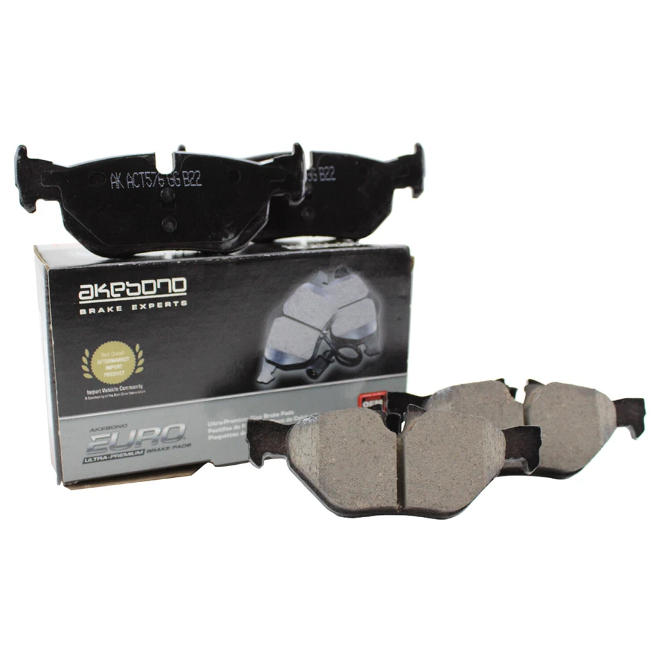 Pastillas de freno de disco traseras Akebono Euro 1267 EUR BMW 128i 323i 325i 328i xDrive X1 Foto 3 de 4