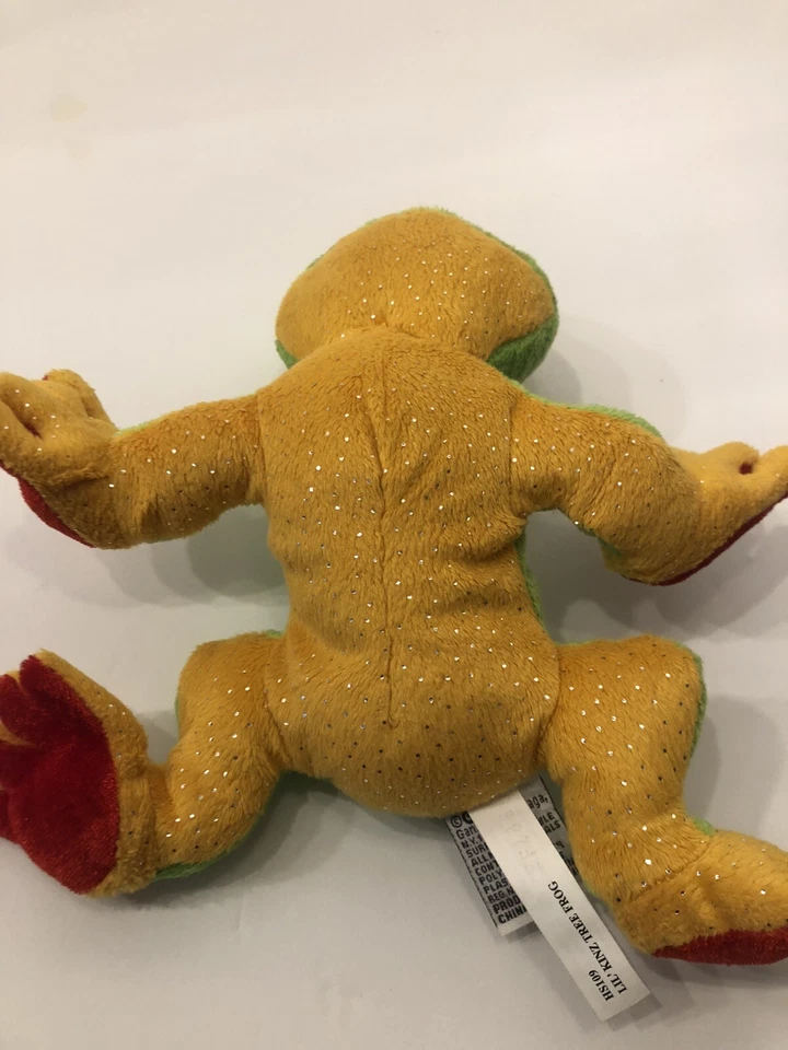 GANZ WEBKINZ TREE FROG Green Yellow Plush Toy Stuffed Animal - Image 4 of 4