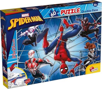 Puzzle double face SPIDERMAN 60 pezzi o CARS 24 maxi pezzi ( 1 Puzzle A SCELTA)