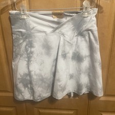 Pink Victoria's Secret High-Waist V Crossover Active Skort Size L Gray Tie Dye
